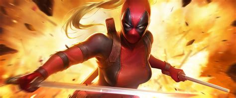 3440x1440 Lady Deadpool Artwork Ultrawide Quad Hd 1440p Hd 4k