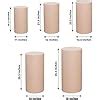 Amazon Efavormart Set Of Nude Spandex Cylinder Plinth Display