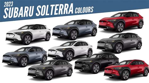 2023 Subaru Solterra All Color Options Images Autobics Youtube