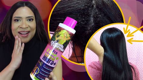 ALISANDO CABELO SUPER CRESPO PROGRESSIVA GAROTA PODEROSA DENISON