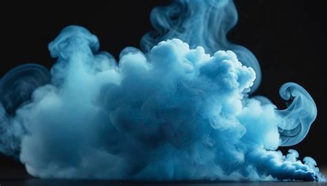 Fondo De Humo Azul Foto Premium