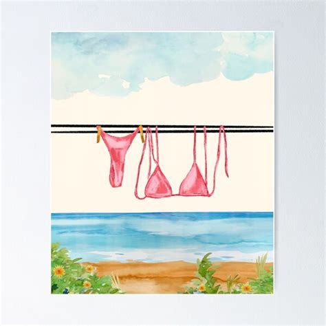 Summer Bikini Out Poster For Sale By MaiZephyr Redbubble
