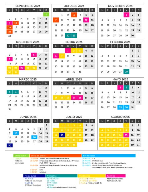 Calendario Escolar Asturias 2024 2025 Natuaventura