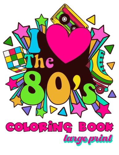 80s Coloring Book Totally 80s Coloring Book 80s Trends Adult Coloring