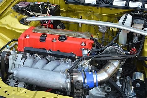 Honda Civics Engine On Display At Bumper To Bumper 15 Car Show Photo