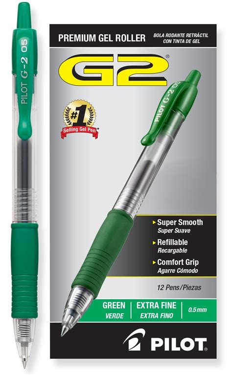 Pilot G2 Retractable Premium Gel Ink Roller Ball Pens Extra Fine Point