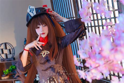 Ovo Yaokoututu Cosplay Hutao Genshin Impact Photos And