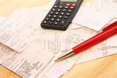 Calculating Expenses Stock Image Image Of List Paper 21446189