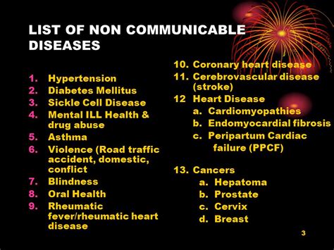 Communicable And Non Communicable Diseases Its Types