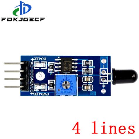 LM393 3 Pin 4 Pin IR Flame Detection Sensor Module Fire Detector