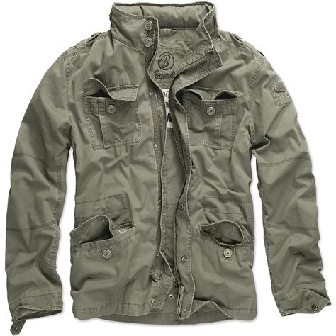 Brandit Britannia Field Jacket Warm Hiking Coat Mens Vintage Cotton ...