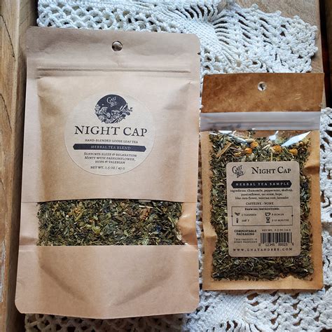 night cap sleepy herbal tea blend gnat  bee
