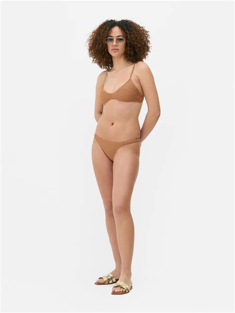 Women S Light Brown Zig Zag Bikini Bottoms Penneys