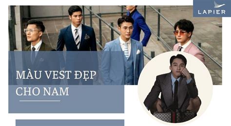 9 Gam màu vest đẹp cho nam lịch Lãm hot trend 2024 Thời trang Lapier