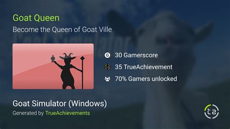 Goat Queen achievement in Goat Simulator (Windows)