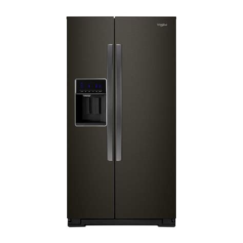 Whirlpool 21 Cu Ft Side By Side Refrigerator Black Stainless Steel