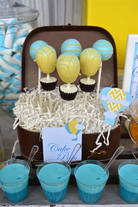 Vintage Modern Hot Air Balloon Baby Shower