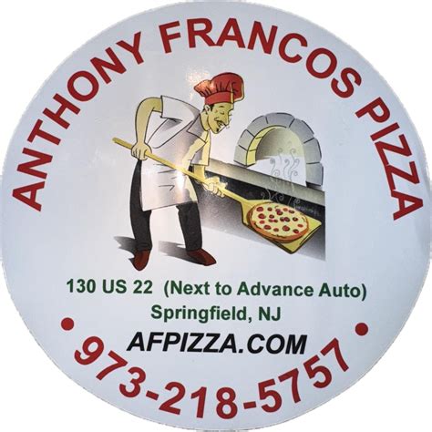 Anthony Francos Pizza Springfield | Springfield NJ