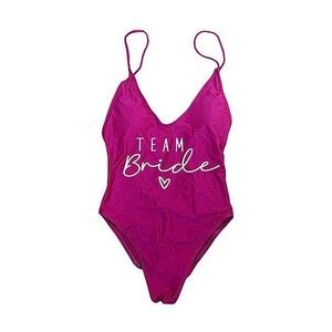 Lxury Bikini Triangolo Donna Team Bride Female Thong Imbottito Costume Da Bagno Un Pezzo Spiagge