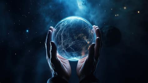 Premium Photo World In The Hands Of A Man Holding A Globe Close Up Of