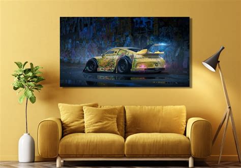 Porsche Gt Rs Poster Poster Porsche Canvas Print Porsche Wall Art