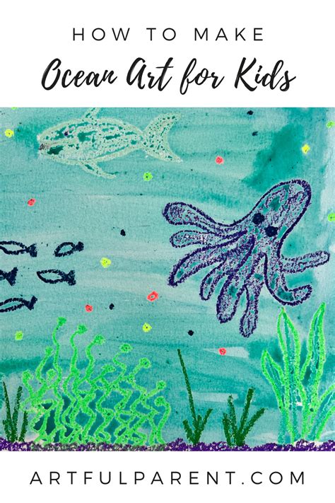 ocean drawing  kids step  step