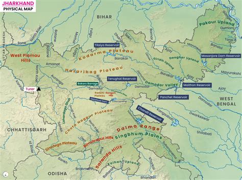 Jharkhand Map - UPSC