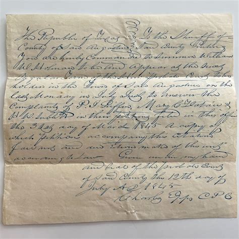 Signed Letter