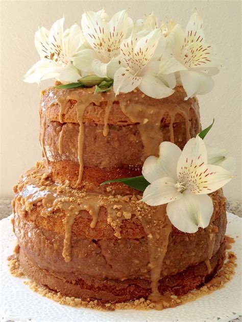Naked Cake Recheio De Amendoim E Doce De Leite