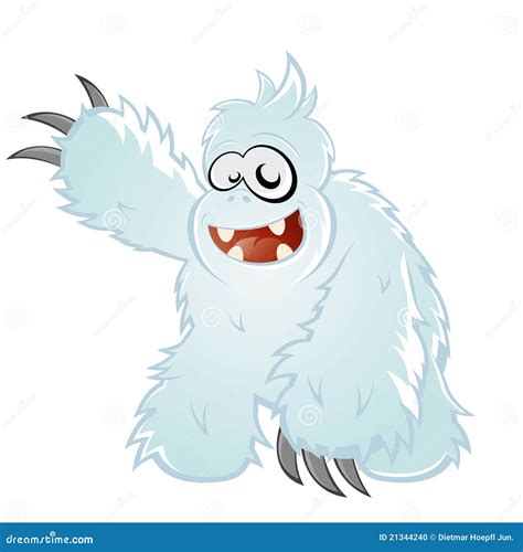 Abominable Snowman Cartoon stock vector. Illustration of migoi - 21344240