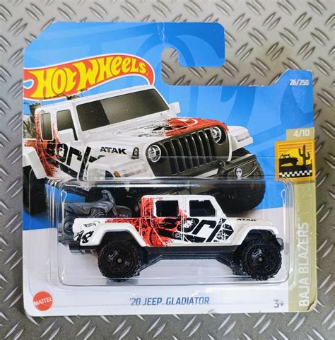 Hot Wheels Jeep Gladiator Rare Collectible Miniature Model Scale Gift Idea With Free