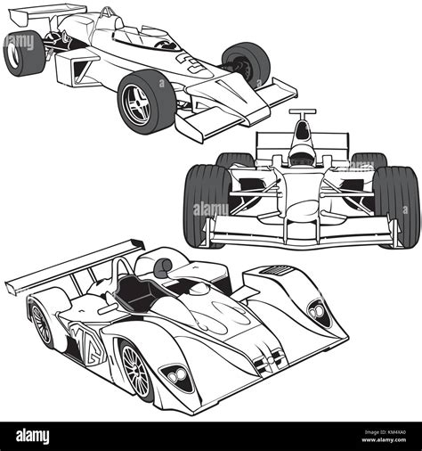 Ferrari Racing Car Stock Vector Images Alamy