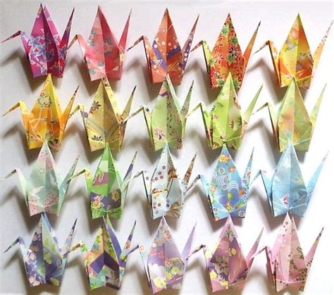 20 Origami Cranes Origami Paper Cranes Paper Crane Origami | Etsy ...