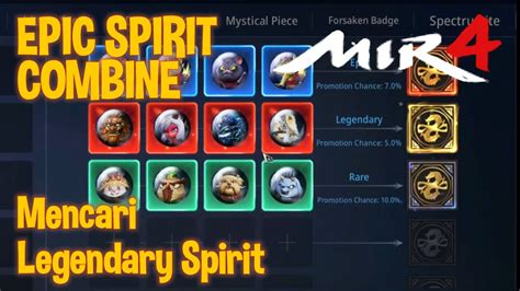 EPIC SPIRIT COMBINE Dan Buka Legendary Spirit Stone Dari Divine Dragon