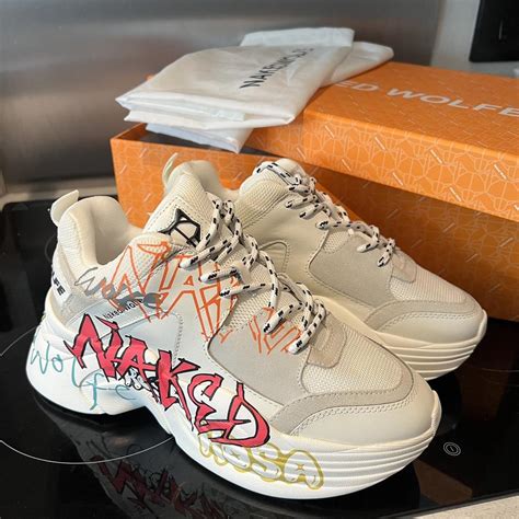 NAKED WOLFE Track Graffiti Sneaker Size UK BRAND Depop
