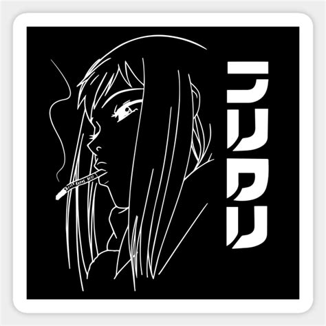 Flcl Never Knows Best Black Flcl Sticker Teepublic