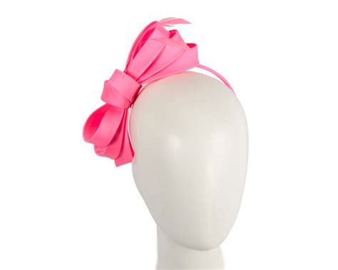 Hot Pink Bow Racing Fascinator By Max Alexander Buy Online At Fascinators Shop J444HP