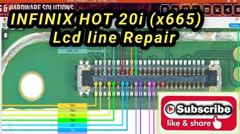 Infinix Hot I X Lcd Line Repair Repair Solution Diagram Youtube