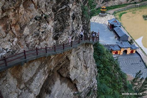 Ancient Taoist Temples On Cliff In Chinas Hebei Cn