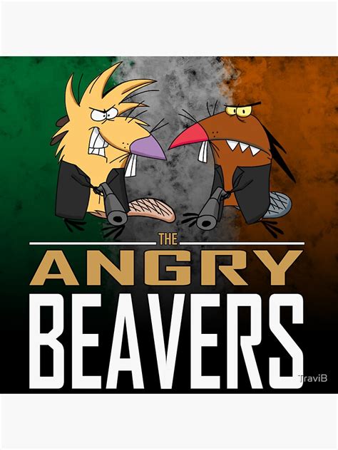 The Angry Beavers Sticker For Sale By Travib Redbubble