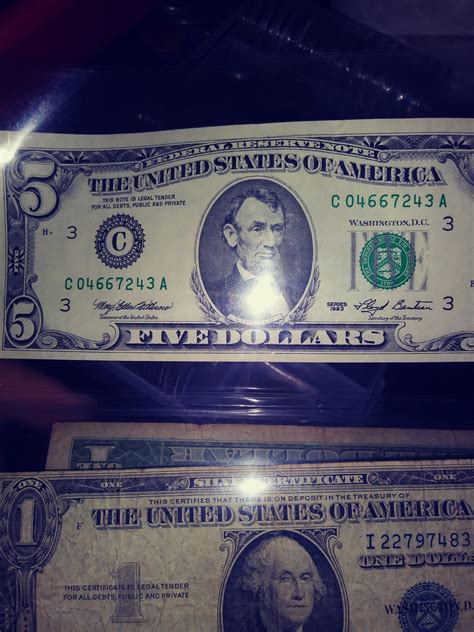 5 dollar bill with crazy ink to lettering issues. — Collectors Universe