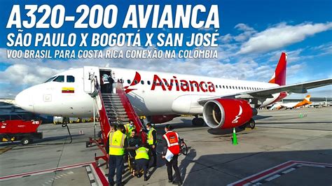 Viajando No A Da Avianca De S O Paulo Para Bogot E Costa Rica