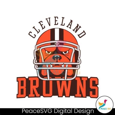 brownie  elf cleveland browns mascot svg digital  peace svg
