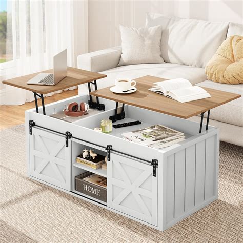 Amazon.com: YITAHOME 48" Farmhouse Lift Top Coffee Table with Sliding