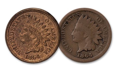 1864 Bronze Indian Head Cent GF GovMint