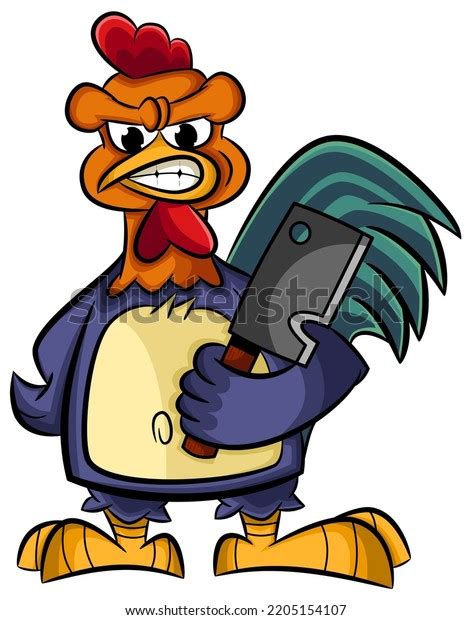 Angry Rooster Cartoon Vector Clip Art Stock Vector (Royalty Free ...