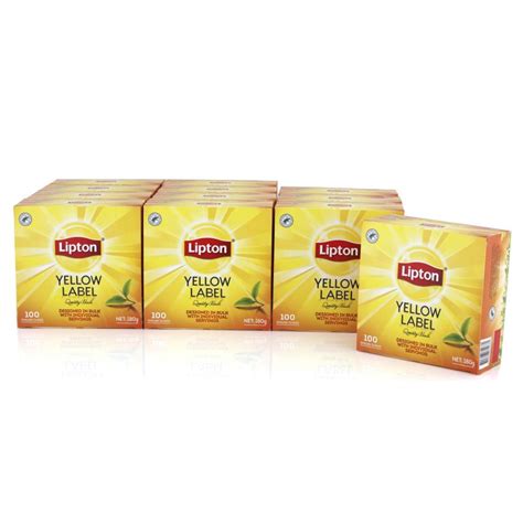 Lipton Yellow Label Quality Black Enveloped Tea Bags Carton 1200 Winc