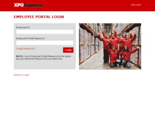 Access employee.xpo.com. Employee Portal | XPO Logistics