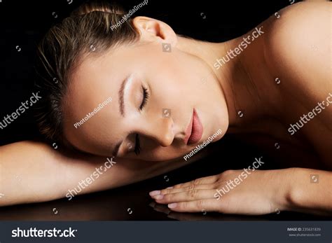 Sensual Portrait Nude Woman Lying Closed Stock Photo 235631839 Shutterstock