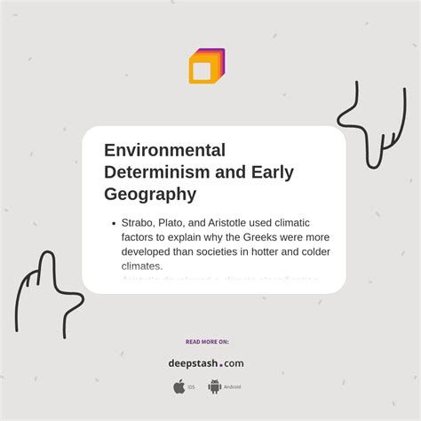 environmental determinism  early geography deepstash